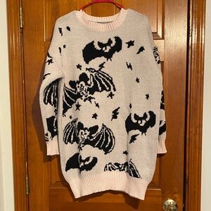 SHEIN Halloween Bat Print Sweater